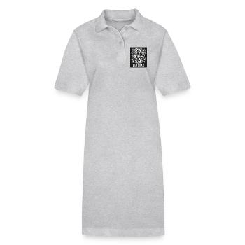 Travail acharné dans l’exploitation minière - Robe polo bio PAIGER Stanley/Stella Femme - gris chiné - Devant
