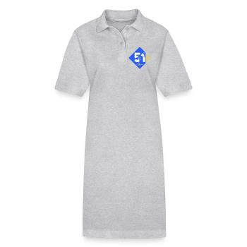 51 - Stanley/Stella Frauen Bio-Polokleid PAIGER - Grau meliert - Vorne