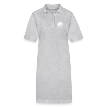 Aimant martien - Robe polo bio PAIGER Stanley/Stella Femme - gris chiné - Devant