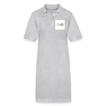 MINGA Volksfest - Stanley/Stella Frauen Bio-Polokleid PAIGER - Grau meliert - Vorne