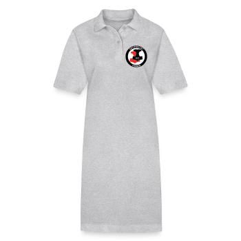 Antifa Vikings - Stanley/Stella Frauen Bio-Polokleid PAIGER - Grau meliert - Vorne