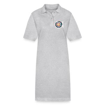 Bogenschießen | Weg des Bogens - Stanley/Stella Frauen Bio-Polokleid PAIGER - Grau meliert - Vorne