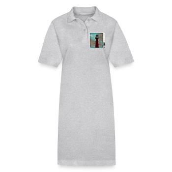 Leuchtturm im Sturm - Stanley/Stella Frauen Bio-Polokleid PAIGER - Grau meliert - Vorne