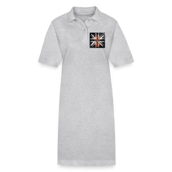 Gardez le calme Spook allumé - Robe polo bio PAIGER Stanley/Stella Femme - gris chiné - Devant