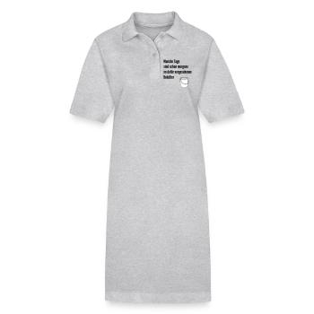 Tag im Eimer  - Stanley/Stella Frauen Bio-Polokleid PAIGER - Grau meliert - Vorne