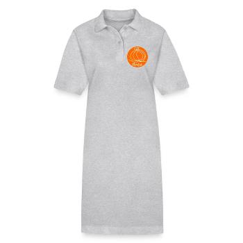HERBST Kürbis - Stanley/Stella Frauen Bio-Polokleid PAIGER - Grau meliert - Vorne