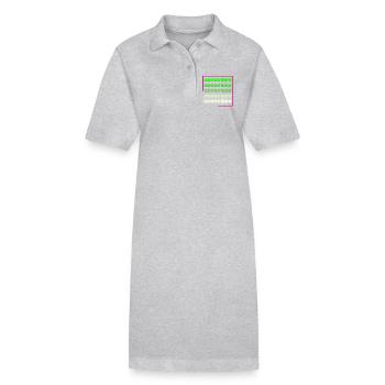 Gute Stimmung - Stanley/Stella Frauen Bio-Polokleid PAIGER - Grau meliert - Vorne