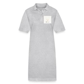 La sympathie naît – avant même de parler - Robe polo bio PAIGER Stanley/Stella Femme - gris chiné - Devant
