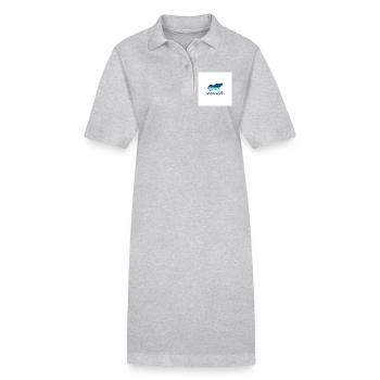 Lac de Constance paysage Logo Lakeshore - Robe polo bio PAIGER Stanley/Stella Femme - gris chiné - Devant