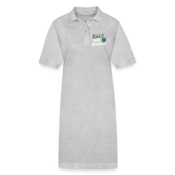 Registered Dietitian Expert Food Science Apparel  - Stanley/Stella PAIGER Organic Women’s Polo Dress - heather grey - Front