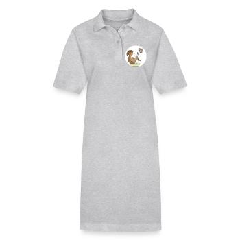 Neurodivergent TDAH - Robe polo bio PAIGER Stanley/Stella Femme - gris chiné - Devant