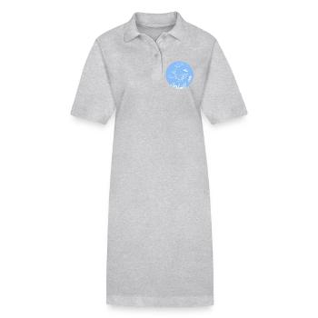 Underwater world - Stanley/Stella Frauen Bio-Polokleid PAIGER - Grau meliert - Vorne