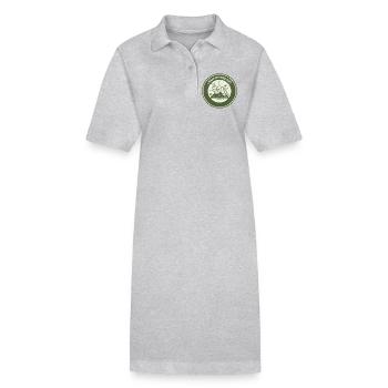 Wurmkompost: Eigenständige Erde - Stanley/Stella Frauen Bio-Polokleid PAIGER - Grau meliert - Vorne