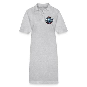 Grönland Ist Nicht Zum Verkauf Flagge - Stanley/Stella Frauen Bio-Polokleid PAIGER - Grau meliert - Vorne