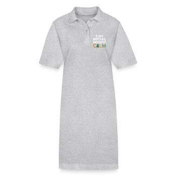 Spécialiste certifié en micro-dose clinique en vêtements - Robe polo bio PAIGER Stanley/Stella Femme - gris chiné - Devant