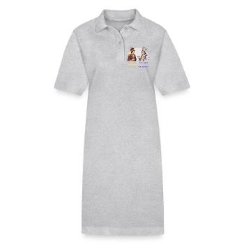 König und Bischof, Machtausübung - Stanley/Stella Frauen Bio-Polokleid PAIGER - Grau meliert - Vorne