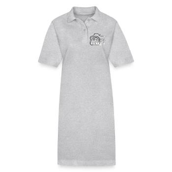 TOUT POUR LA CAMÉRA. - Robe polo bio PAIGER Stanley/Stella Femme - gris chiné - Devant