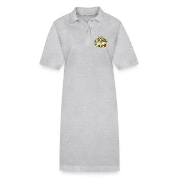 Femmes rurales fortes ensemble - Robe polo bio PAIGER Stanley/Stella Femme - gris chiné - Devant