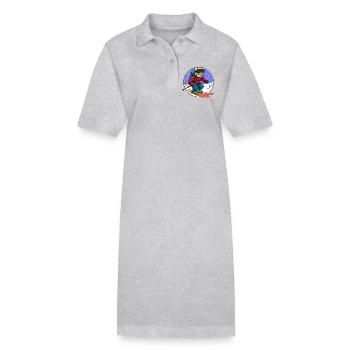 Katzen Ski - Stanley/Stella Frauen Bio-Polokleid PAIGER - Grau meliert - Vorne