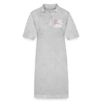 DEIN IQ IST AUF ZIMMER-TEMPERATUR. SARKASMUS FRECH - Stanley/Stella Frauen Bio-Polokleid PAIGER - Grau meliert - Vorne