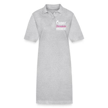 Seul un décorateur peut être aussi beau - Robe polo bio PAIGER Stanley/Stella Femme - gris chiné - Devant