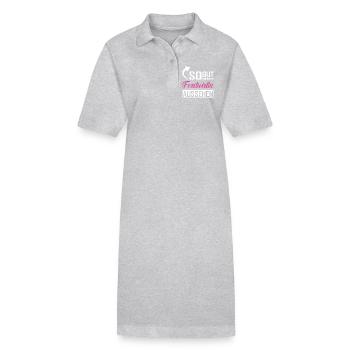 Seul un forestier peut être aussi beau - Robe polo bio PAIGER Stanley/Stella Femme - gris chiné - Devant