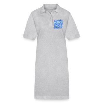 Urlaub Bahamas - Stanley/Stella Frauen Bio-Polokleid PAIGER - Grau meliert - Vorne