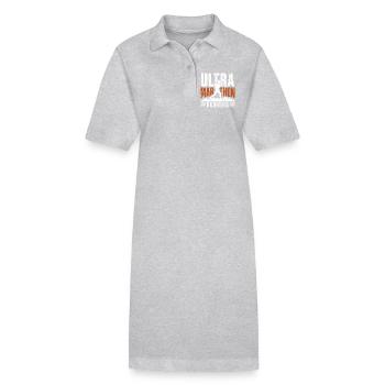 Course d’ultramarathon en détresse - Robe polo bio PAIGER Stanley/Stella Femme - gris chiné - Devant