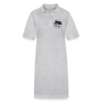 Mise en cache des lieux perdus - Robe polo bio PAIGER Stanley/Stella Femme - gris chiné - Devant