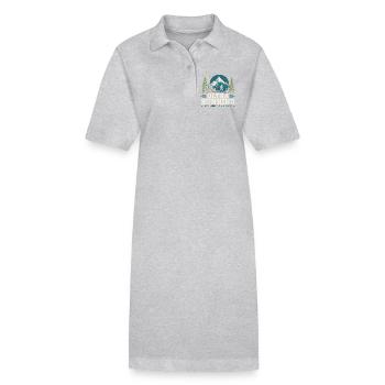Ultra course - Comme la course, mais avec des en-cas - Robe polo bio PAIGER Stanley/Stella Femme - gris chiné - Devant