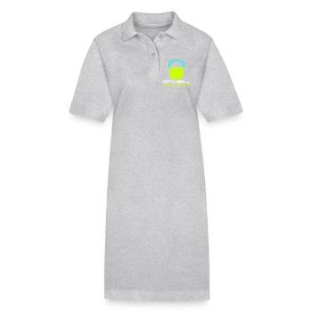 Kettlebell : temps de fraîcheur - Robe polo bio PAIGER Stanley/Stella Femme - gris chiné - Devant