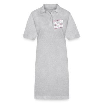 Queen of the Kitchen - Bonnet - Cuillerée - Robe polo bio PAIGER Stanley/Stella Femme - gris chiné - Devant
