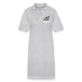 Boules de boules de boules pour pétanque - Robe polo bio PAIGER Stanley/Stella Femme - gris chiné - Devant