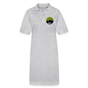 Eifel Skyline Rétro - Robe polo bio PAIGER Stanley/Stella Femme - gris chiné - Devant
