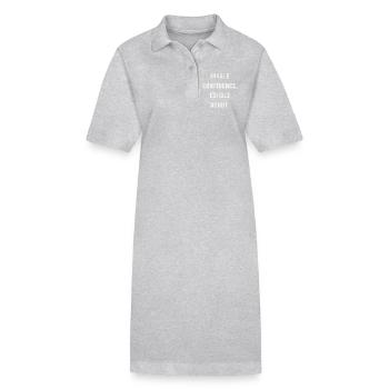 Inspirez la confiance - Robe polo bio PAIGER Stanley/Stella Femme - gris chiné - Devant