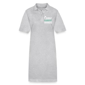 Seul un Albrecht peut être aussi beau - Robe polo bio PAIGER Stanley/Stella Femme - gris chiné - Devant