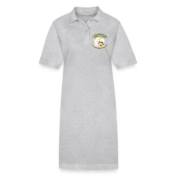 Bienen & Fliegen - Stanley/Stella Frauen Bio-Polokleid PAIGER - Grau meliert - Vorne