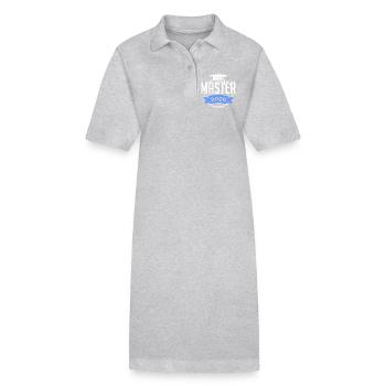 Master bestanden 2026 Promotion Sponsion - Stanley/Stella Frauen Bio-Polokleid PAIGER - Grau meliert - Vorne