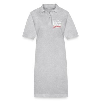 Mürrischer Humor, der sich beschwert. Ich habe recht - Stanley/Stella Frauen Bio-Polokleid PAIGER - Grau meliert - Vorne