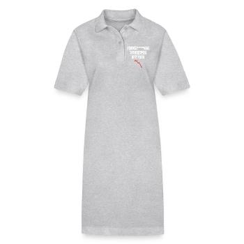 Verschwörungstheoretiker Wirtschaft - Stanley/Stella Frauen Bio-Polokleid PAIGER - Grau meliert - Vorne