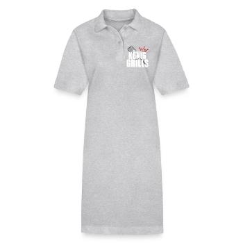 King of the Grill Couverts Crown Gill - Robe polo bio PAIGER Stanley/Stella Femme - gris chiné - Devant