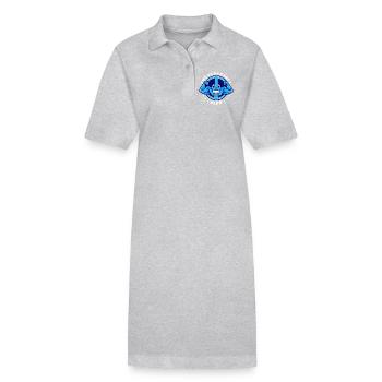 Mouvement pour la paix - Robe polo bio PAIGER Stanley/Stella Femme - gris chiné - Devant