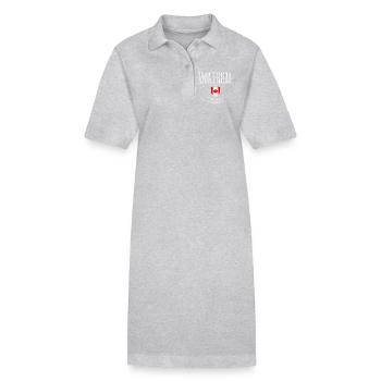 Montreal, Kanada, elegantes und minimalistisches Design - Stanley/Stella Frauen Bio-Polokleid PAIGER - Grau meliert - Vorne