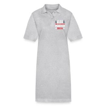 Master Abschluss Promotion Sponsion 2026 - Stanley/Stella Frauen Bio-Polokleid PAIGER - Grau meliert - Vorne