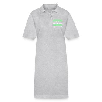 Mitarbeiter der Woche Mitarbeiter des Monats - Stanley/Stella Frauen Bio-Polokleid PAIGER - Grau meliert - Vorne