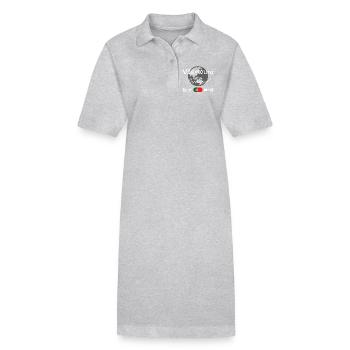 Vilamoura Portugal Streetwear Reise Souvenir - Stanley/Stella Frauen Bio-Polokleid PAIGER - Grau meliert - Vorne