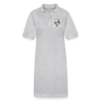 La Savina Spanien Streetwear Reise Souvenir - Stanley/Stella Frauen Bio-Polokleid PAIGER - Grau meliert - Vorne