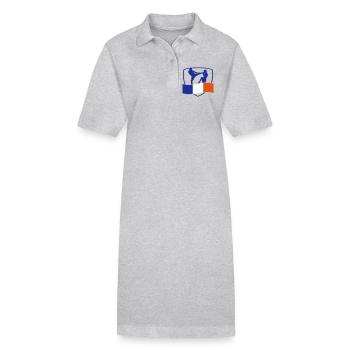 arts martiaux - Robe polo bio PAIGER Stanley/Stella Femme - gris chiné - Devant