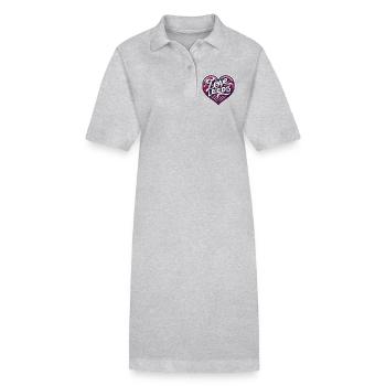 J’adore Leeds - Robe polo bio PAIGER Stanley/Stella Femme - gris chiné - Devant