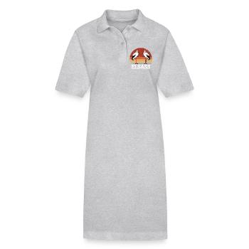 ALSACE VINTAGE CIGOGNE - Robe polo bio PAIGER Stanley/Stella Femme - gris chiné - Devant